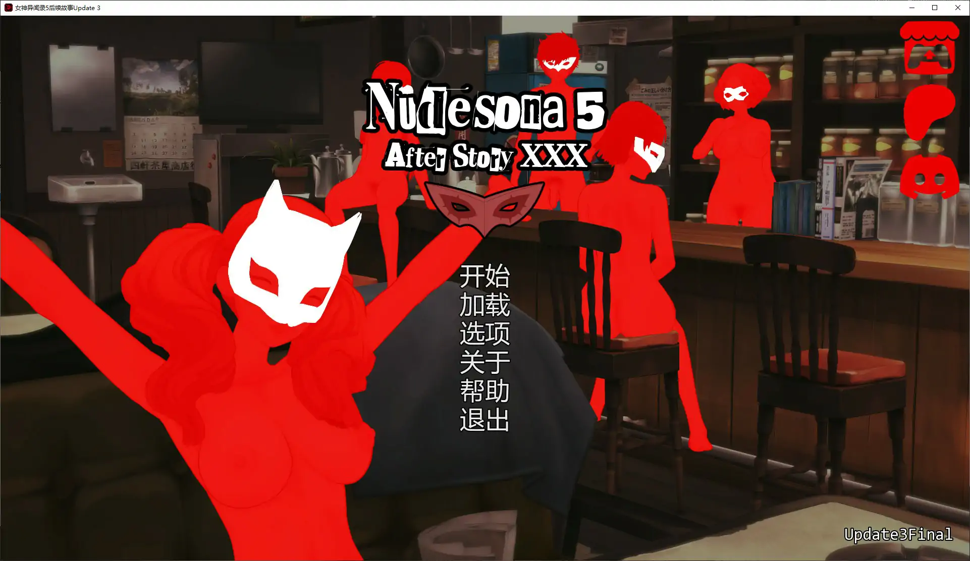 【欧美SLG/AI汉化/沙盒】女神异闻录5后续故事Update 3 AI汉化版【PC+安卓/1.3G/更新】