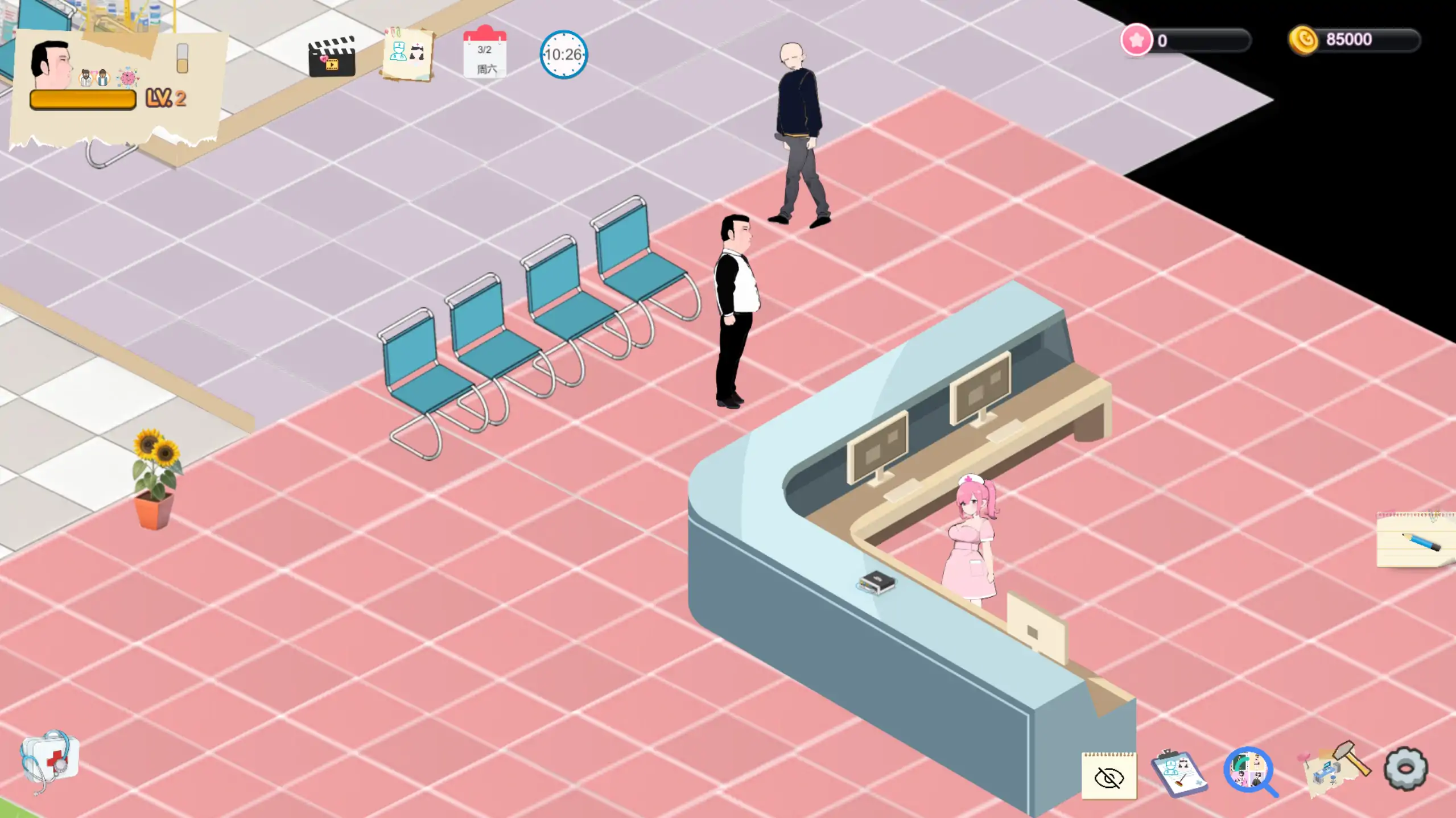 【日系SLG/官方中文/经营】黑山综合医院3.6.3 官方中文【PC/0.26G/更新】 封面图 3