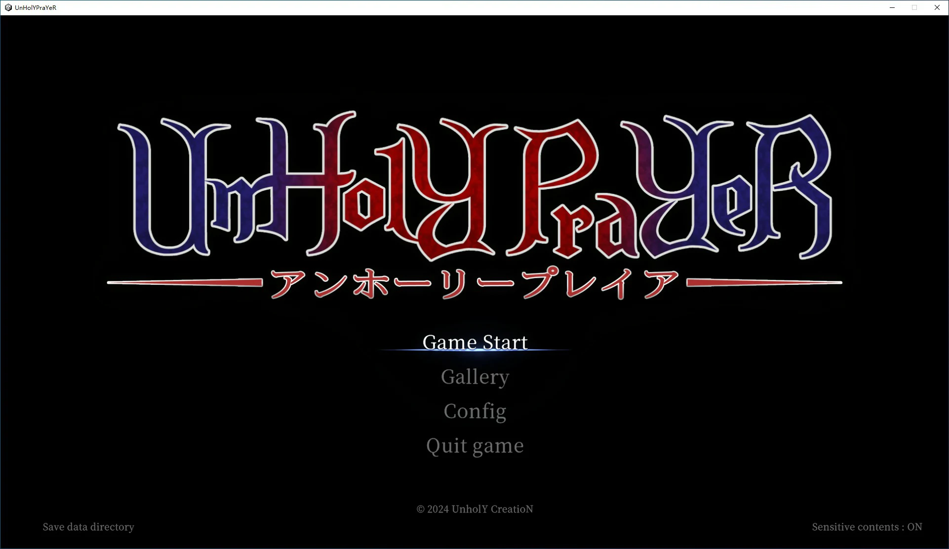 【ACT/动态/官中】UnHolY PraYeR 官方中文版【PC/0.77G】-第1张-游戏-次元小屋-ACG交流分享论坛