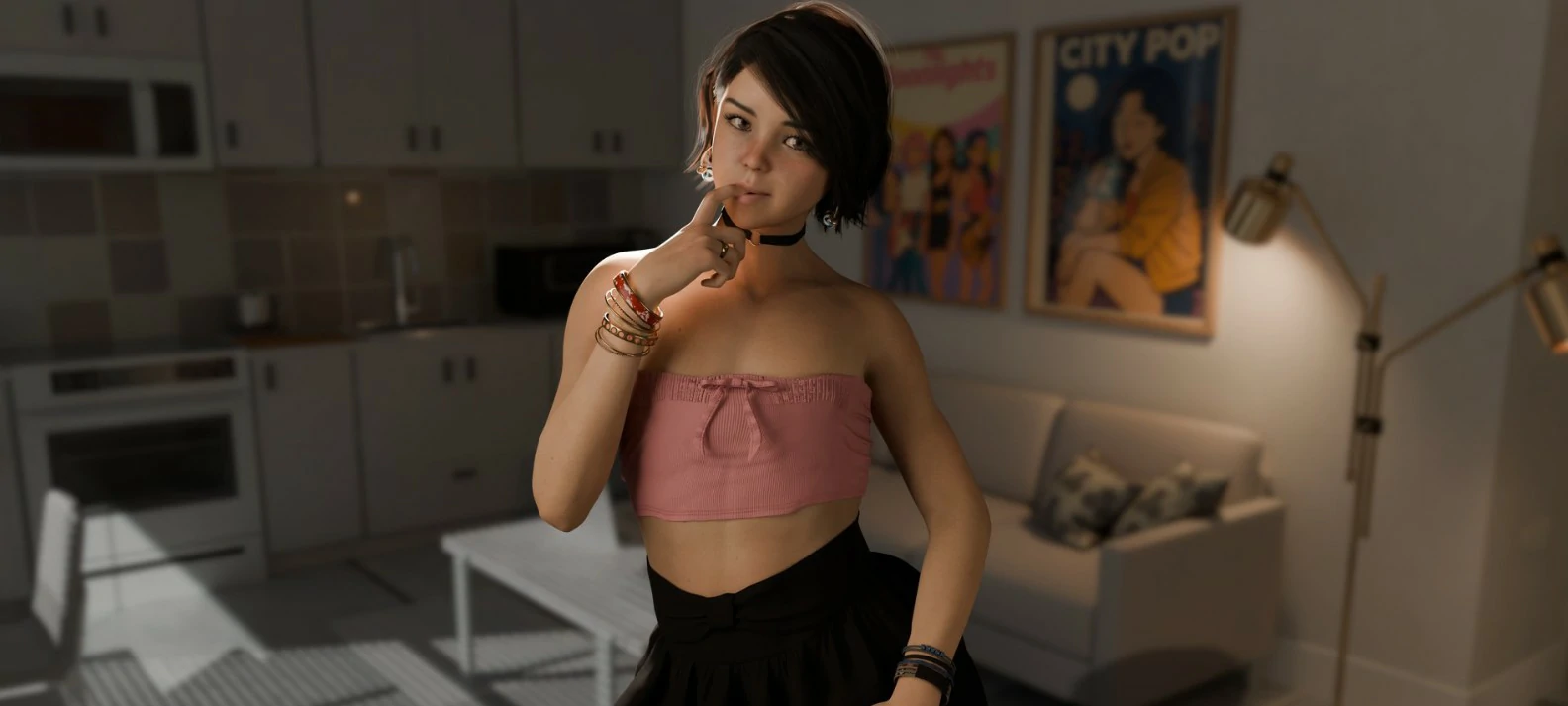 【欧美SLG/AI汉化/伪娘】甜美偏差0.4 AI汉化版【PC+安卓/1G/首发】 内容图 1