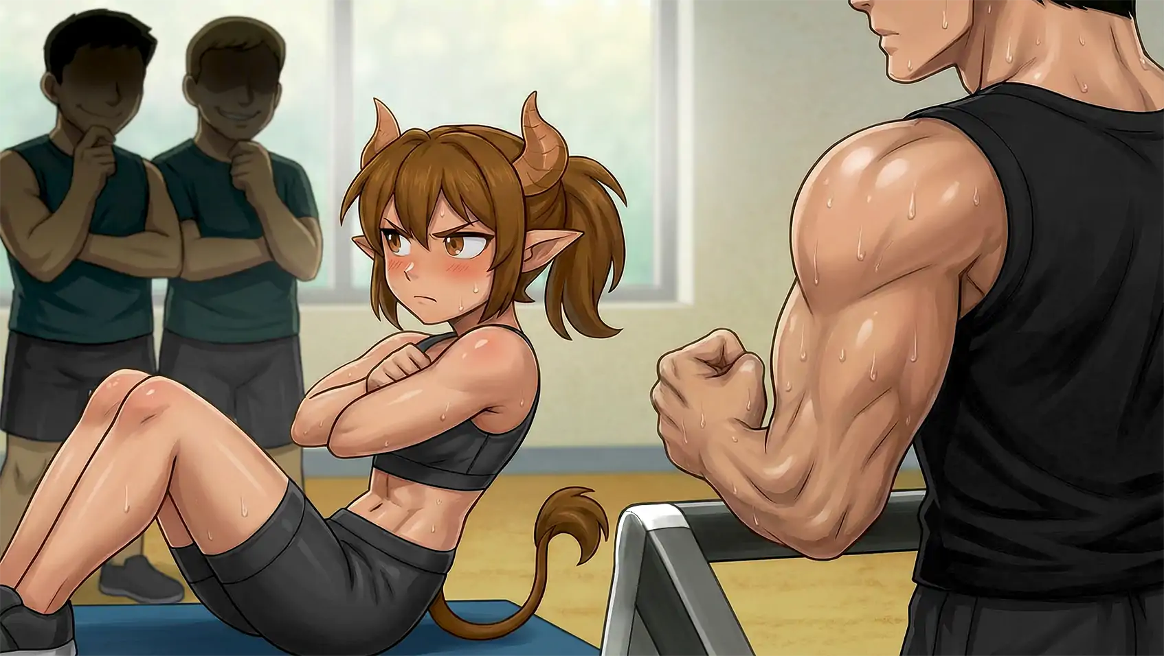 【日系SLG/AI汉化/沙盒】怪物女孩健身房0.10.8bDemo AI汉化版【PC+安卓/0.5G/更新】 封面图 3