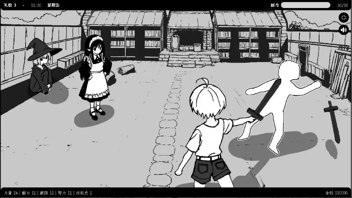 【亚洲SLG/官中/黑白】 异界撩妹大冒险1.0.2 官方中文版【PC/0.23G】 内容图 1